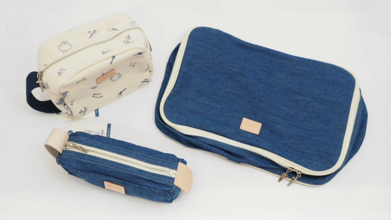 細部のこだわりに楽しさが詰まった、マリンテイストを感じるトラベルアイテム。