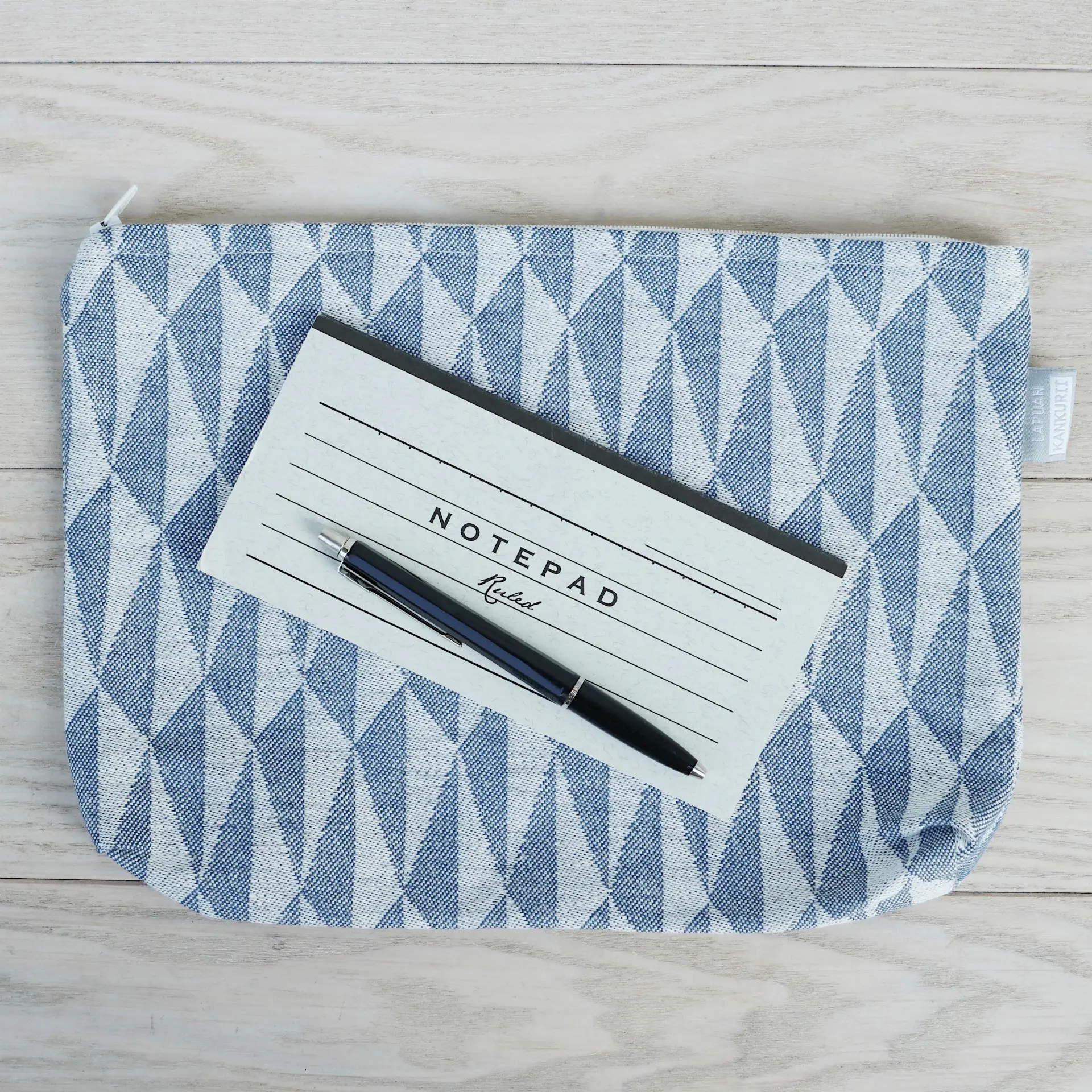 TRIANO pouch / white-blue ポーチ(LAPUAN KANKURIT ラプアンカンクリ)