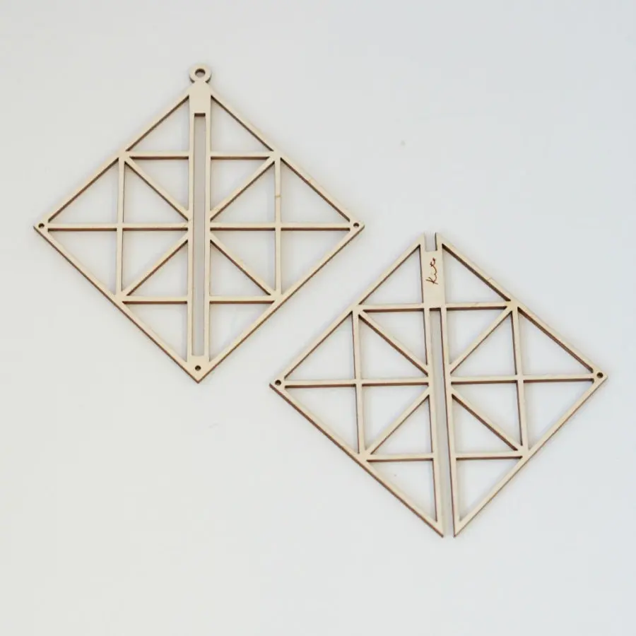 kito10 木製オーナメント スクエアS