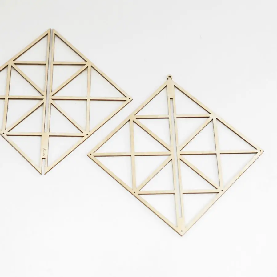 kito09 木製オーナメント スクエアL