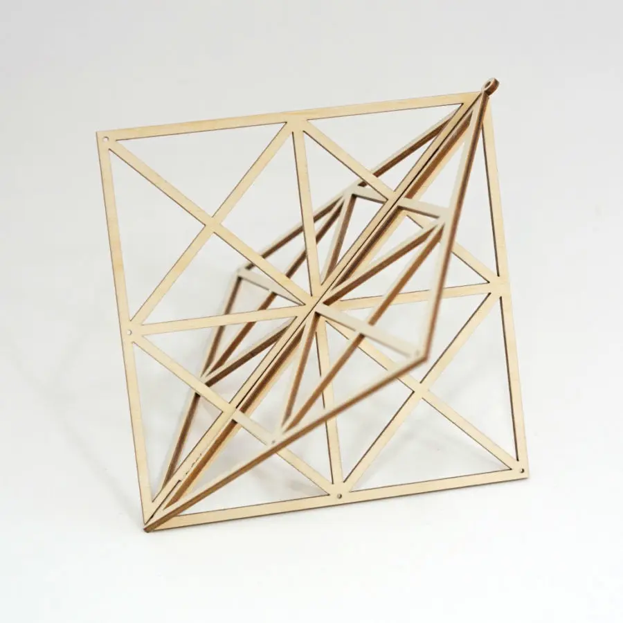 kito09 木製オーナメント スクエアL