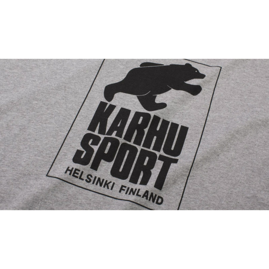 HelsinkiSport T-shirt ヘザーグレイ / ブラック（KARHU カルフ アパレル）