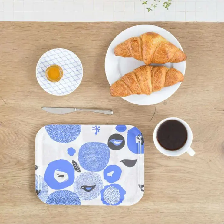 kauniste カウニステ トレー Sunnuntai ブルー