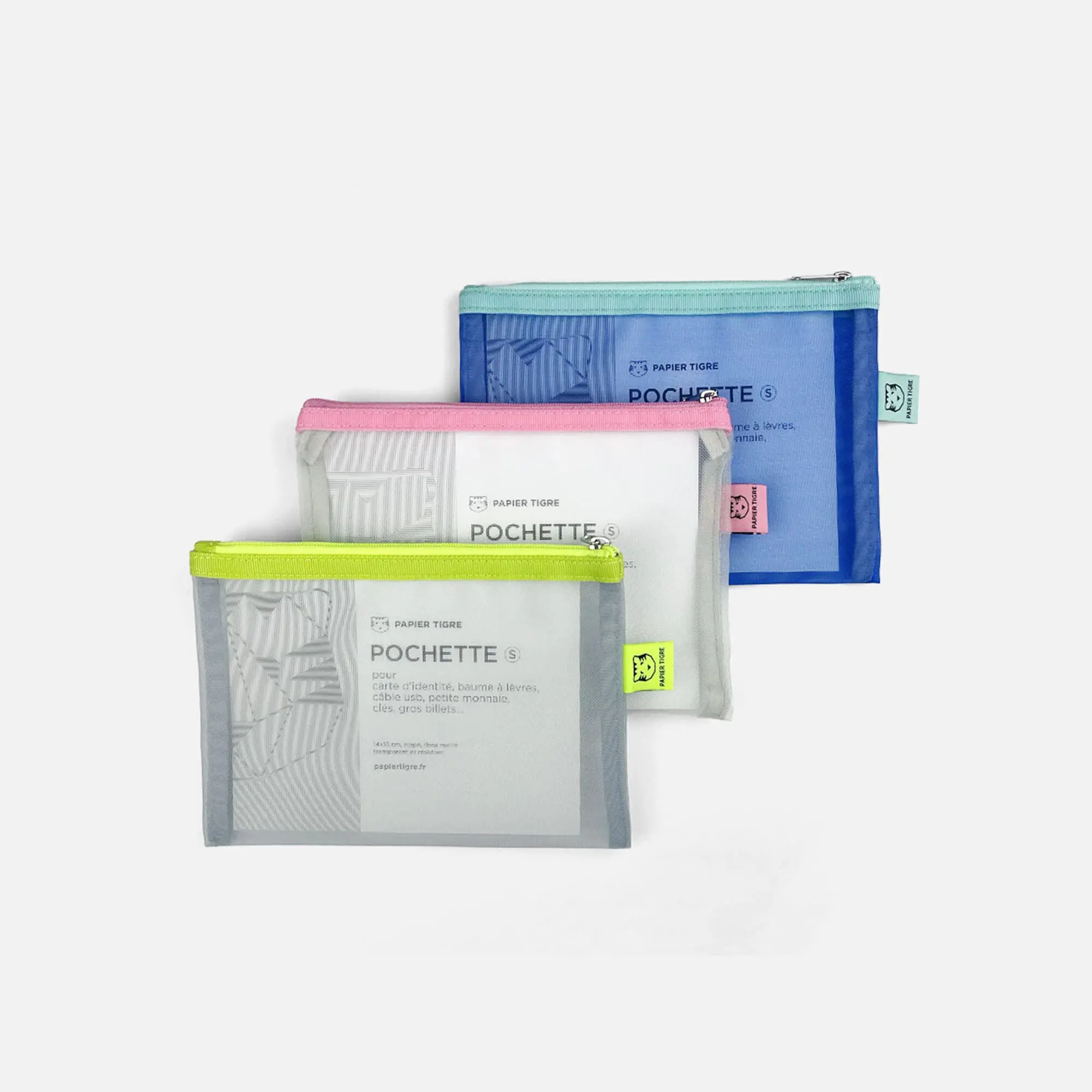 PAPIER TIGRE パピエ ティグル メッシュポーチ A6サイズ