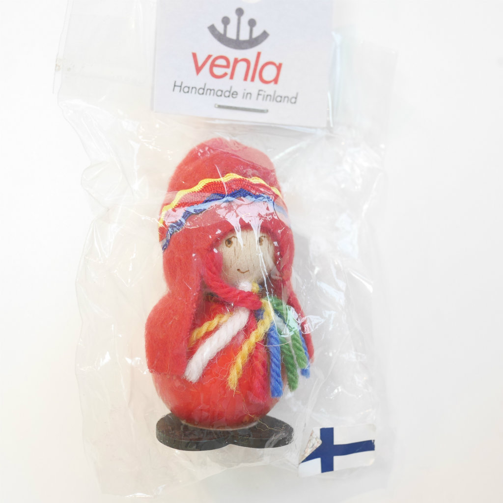 venla ヴェンラ 木製人形 レッド