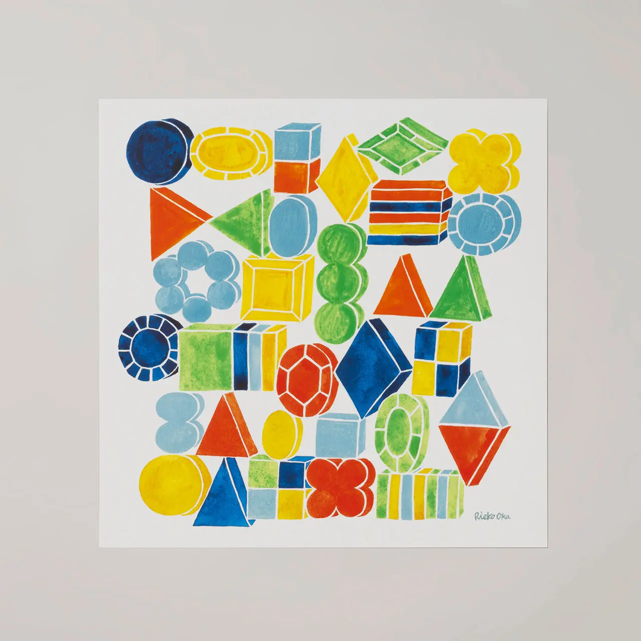 鉱物（コウブツ）multi アート ポスター 岡理恵子 a good view