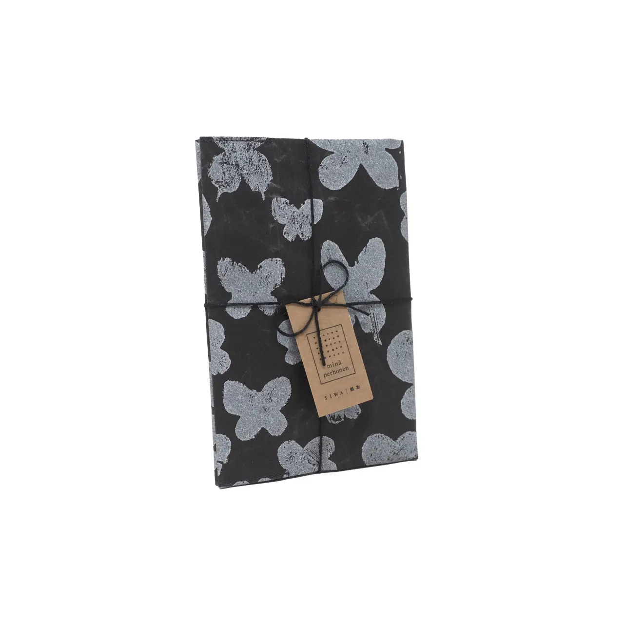 mina perhonen SIWA ブックカバー 文庫本サイズ memoria ブラック