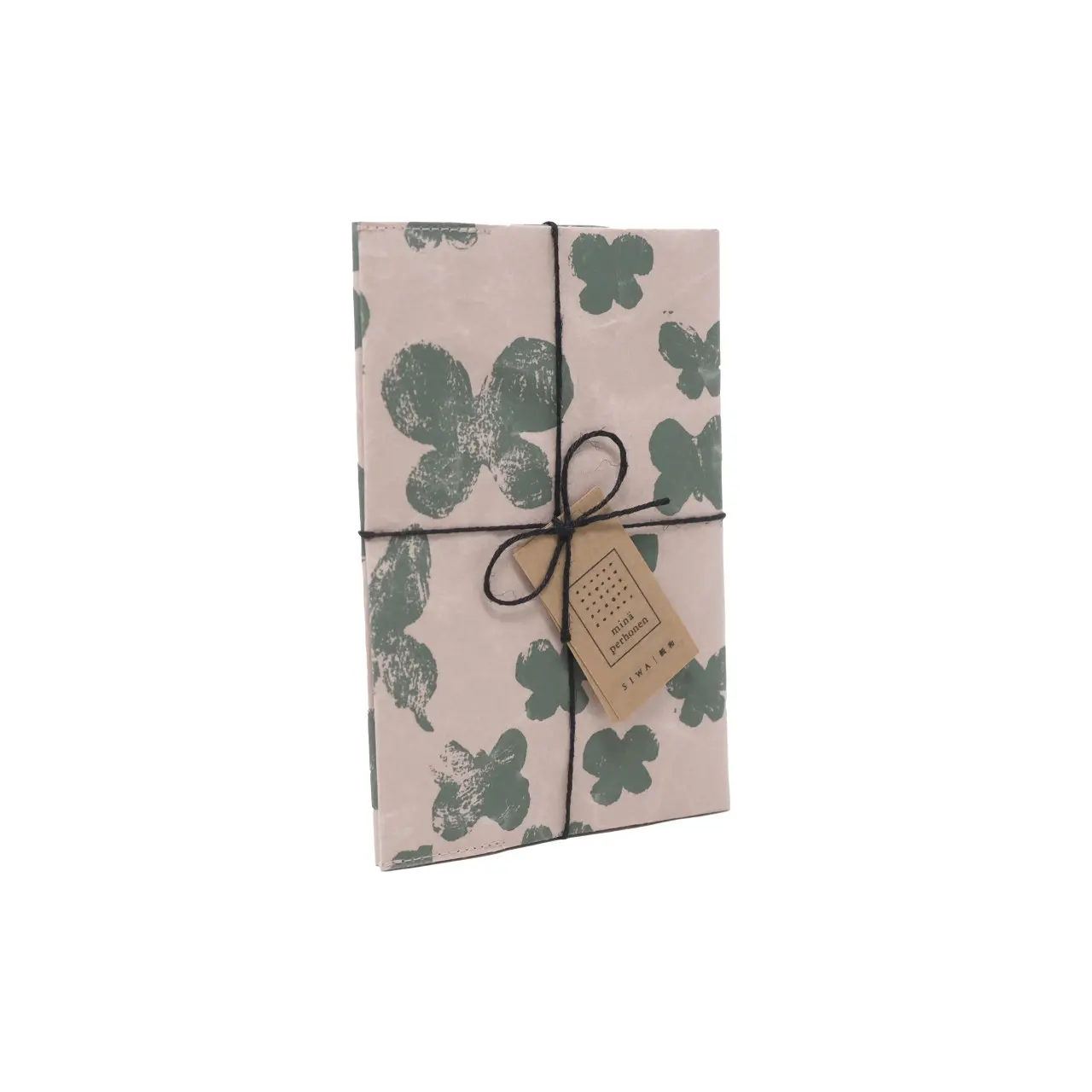 mina perhonen SIWA ブックカバー 文庫本サイズ memoria ダークピンク