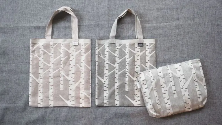 フィンランドの風景を思わせる白樺のパターンを表現したKOIVU柄、LAPUAN KANKURIT