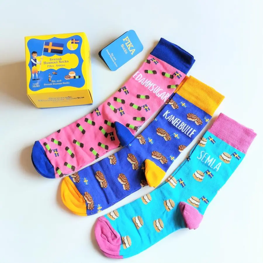 Svensk Husman フィーカソックス BOX（3足セット）