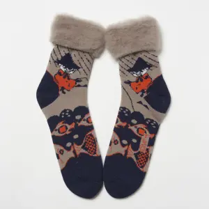 Lサイズ FROM F（フィンランド製モコモコソックス）スナフキン kalastus / 釣り