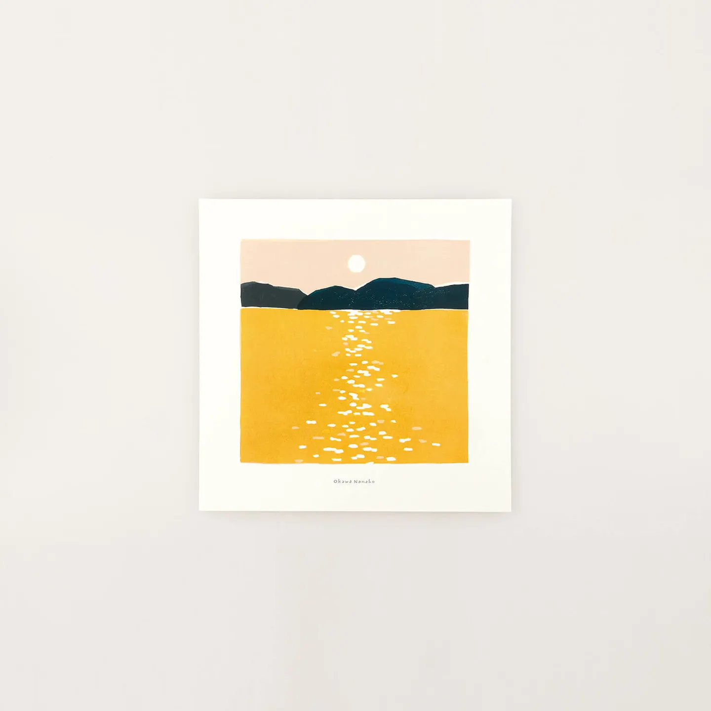 やさしい朝 アートポスター 大川菜々子 200×200mm a good view