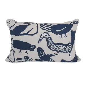 Fine Little Day クッションカバー TORI ブルー 38 × 58 cm