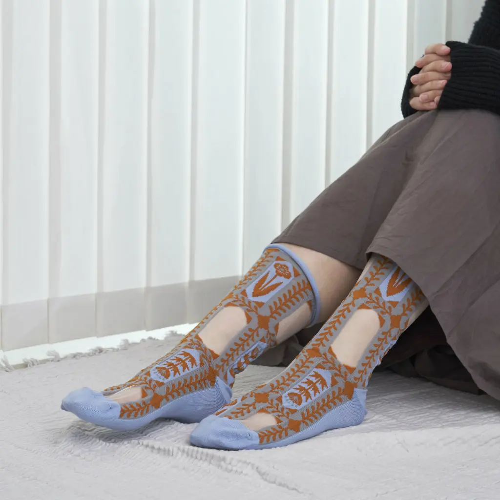 from F シースルーソックス kukka 花畑