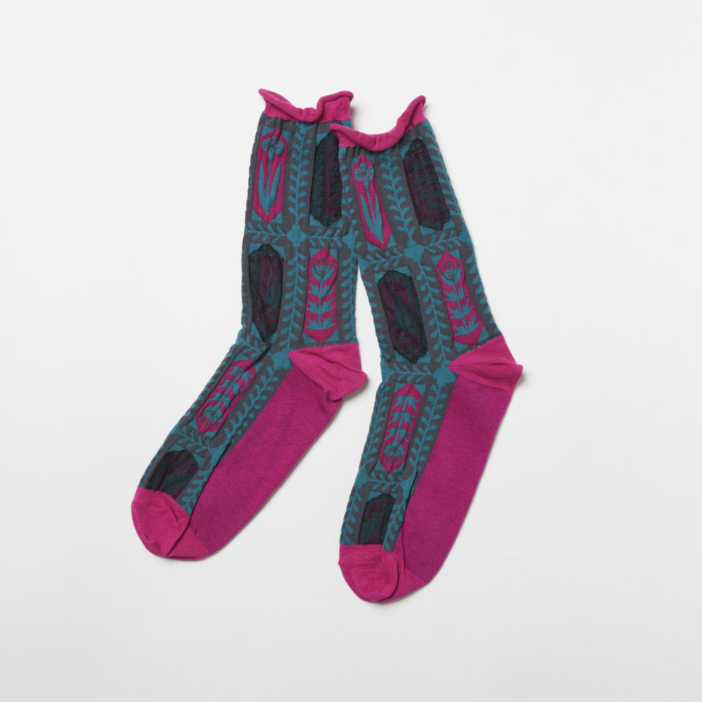 from F シースルーソックス kukka 花畑