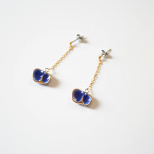 七窯社 てふてふ イヤリング / ピアス 美濃焼アクセサリー