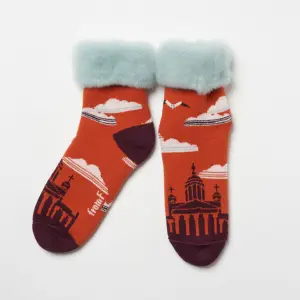 FROM F フィンランド製もこもこソックス Helsinki /ヘルシンキ オレンジ