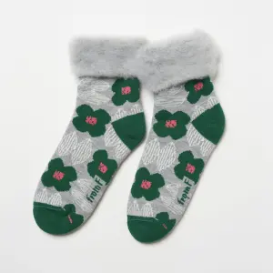 FROM F フィンランド製もこもこソックス Kukkapuutarha / 花畑 ライトメルグレー