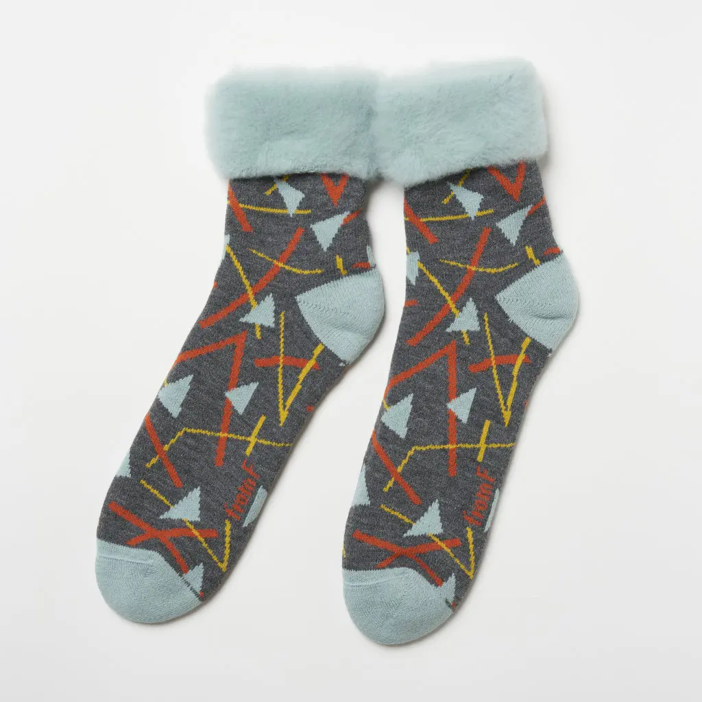 Lサイズ FROM F（フィンランド製モコモコソックス）honka アカマツ メルグレー