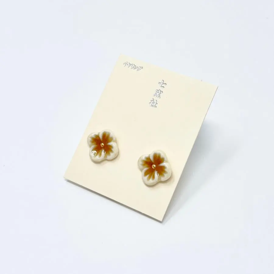 七窯社 プチ 美濃焼アクセサリー イヤリング / ピアス