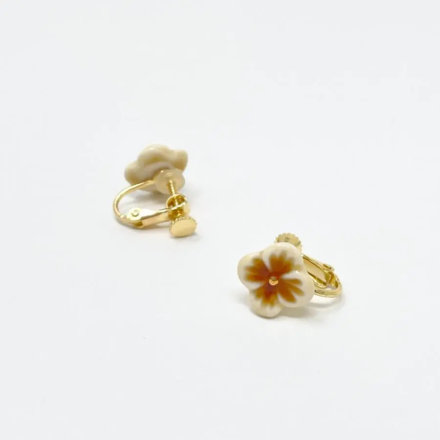 七窯社 プチ 美濃焼アクセサリー イヤリング / ピアス