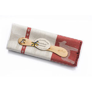 skandinavisk hemslojd キッチンタオル バターナイフセット ダーラヘスト レッド