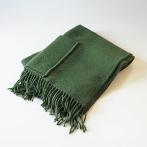 LAPUAN KANKURIT ポケットショール UNI（ダークモスグリーン）