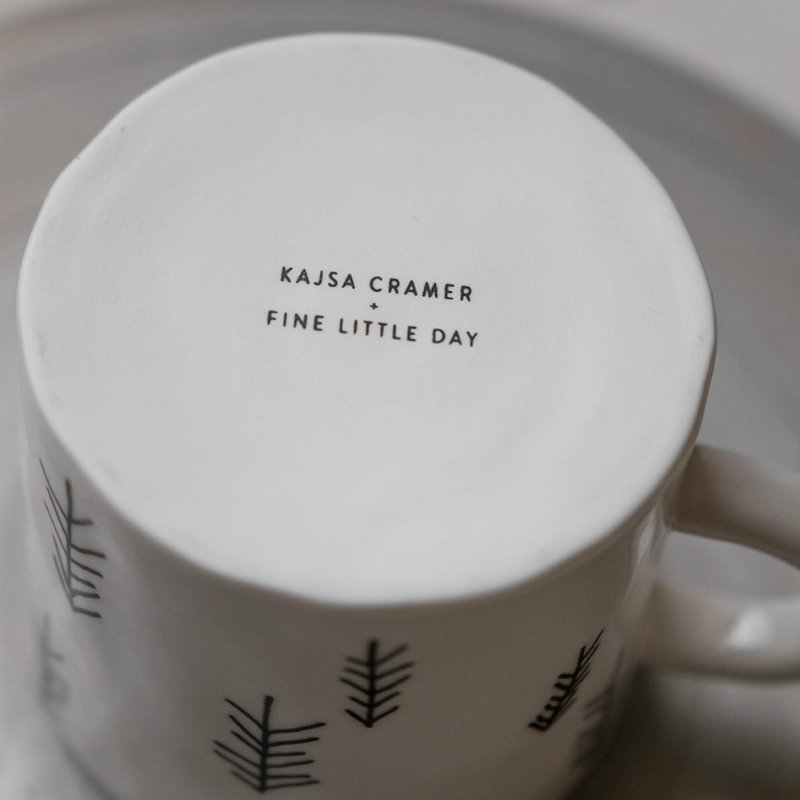 Fine Little Day カップ TALL CUP WITH EAR, WHITE ファインリトルデイ マグカップ