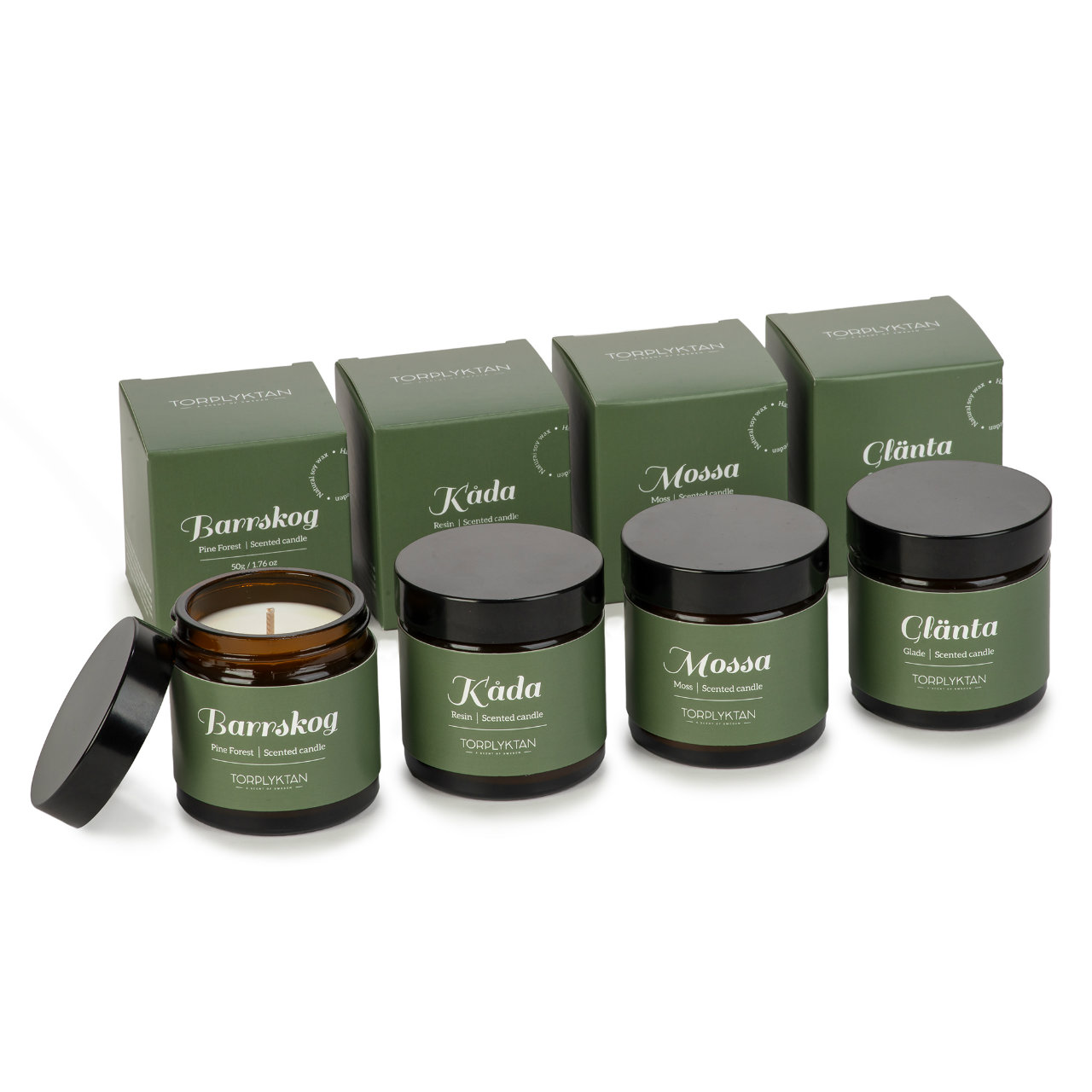 Torplyktan トープリュクタン アロマキャンドル 北欧の森 4種セット Northern Woods