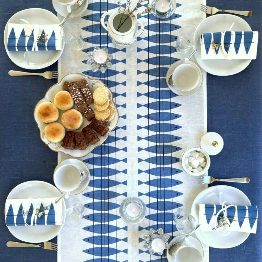 Almedahls アルメダールス テーブルランナー フィッシュ Sill ニシン