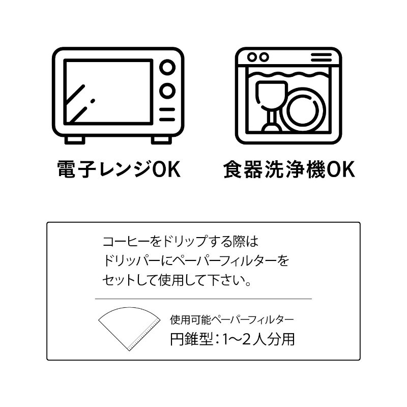 QAHWA 耐熱ガラスコーヒードリッパー＆サーバー