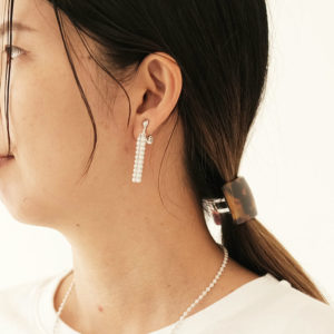 TRIPLE O 立体刺しゅうアクセサリー ドロップ イヤリング