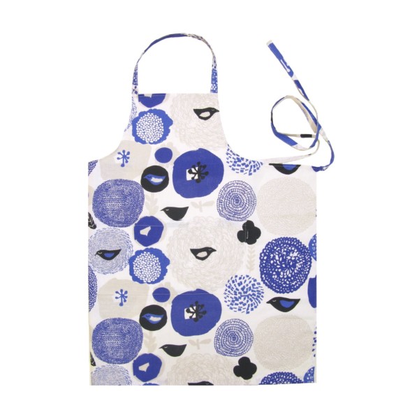 kauniste カウニステ エプロン Sunnuntai ブルー