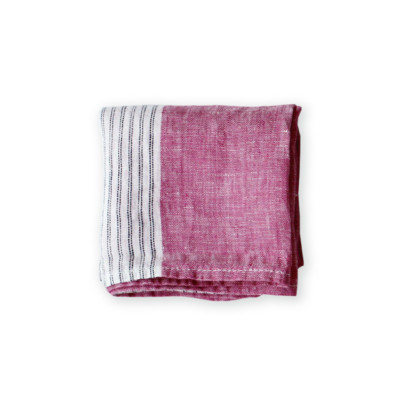 lino e lina ハンカチ カスカータ マゼンタ