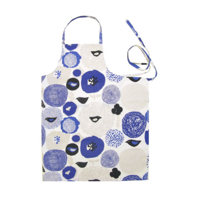 kauniste カウニステ エプロン Sunnuntai blue